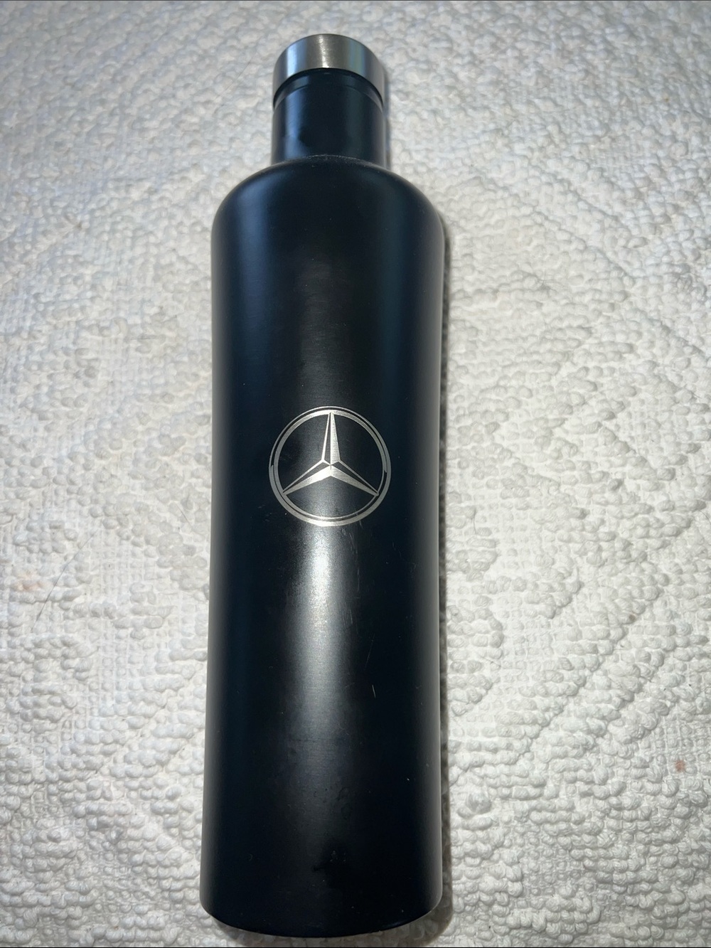 Rare Mercedes-Benz Black Stainless Steel Insulated Bottle
